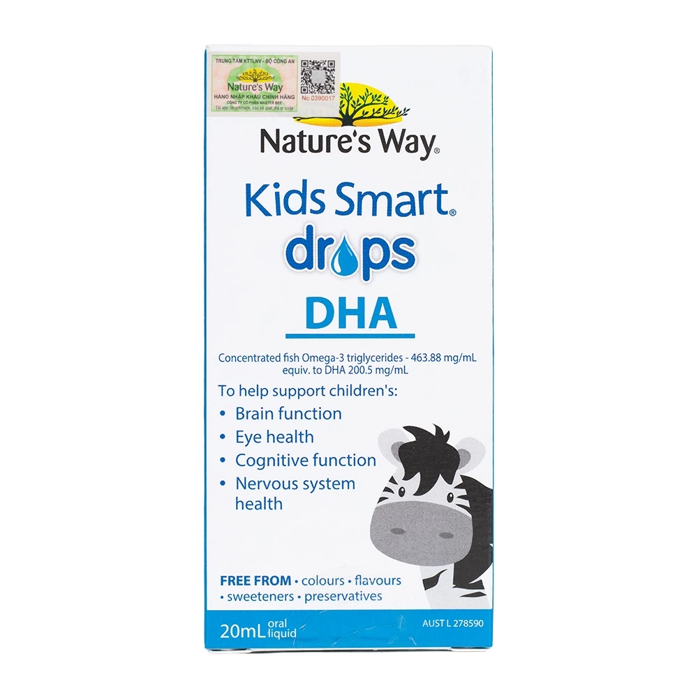 Kids Smart Drops DHA Nature’s Way – Tăng chỉ số IQ, giúp trẻ thông minh vượt trội