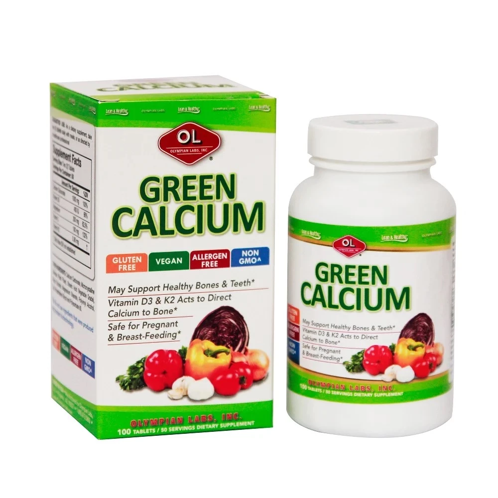 Green Calcium Olympian Labs – Bổ sung canxi hữu cơ mát từ thực vật